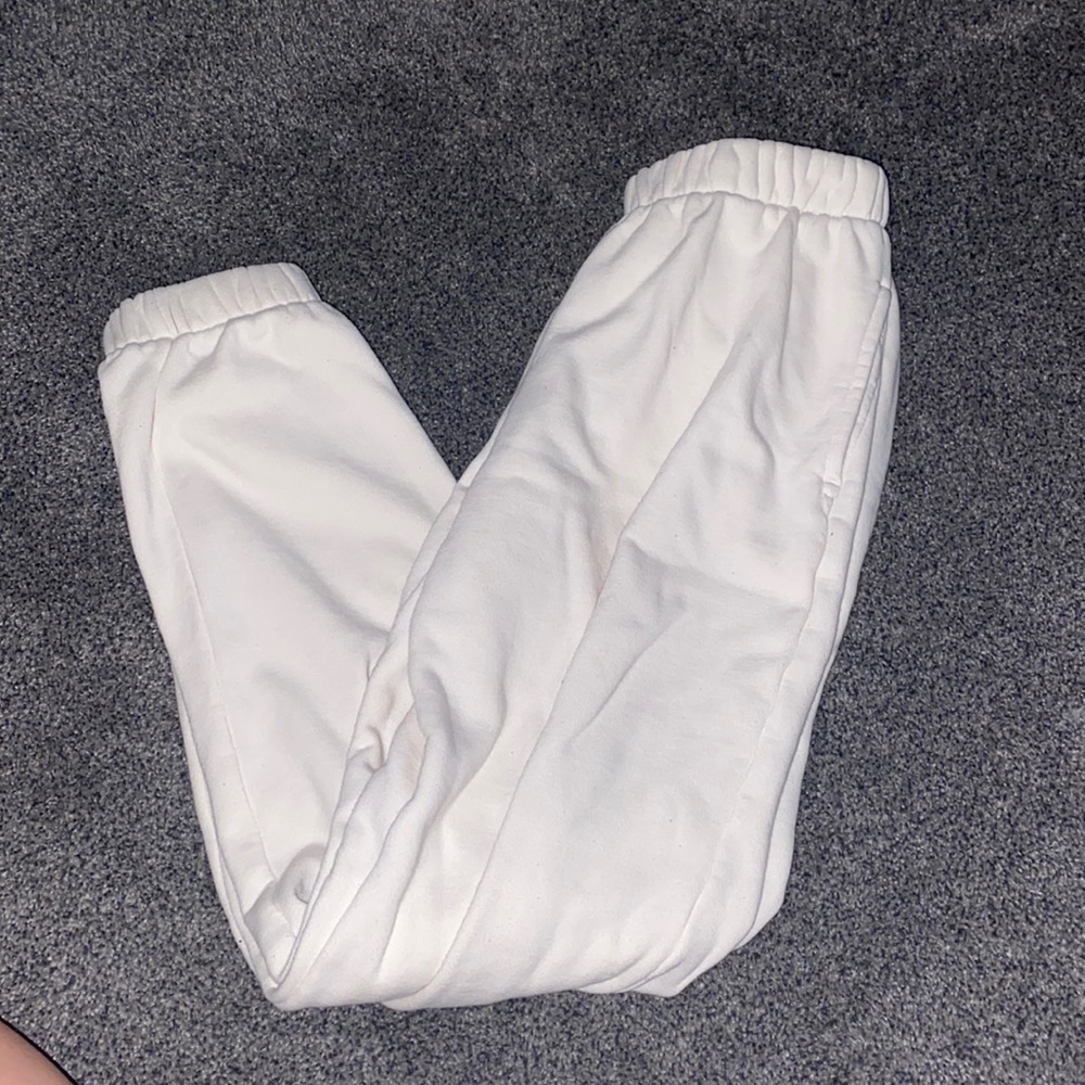 john galt brandy melville rosa sweatpants in ivory // off white // cream